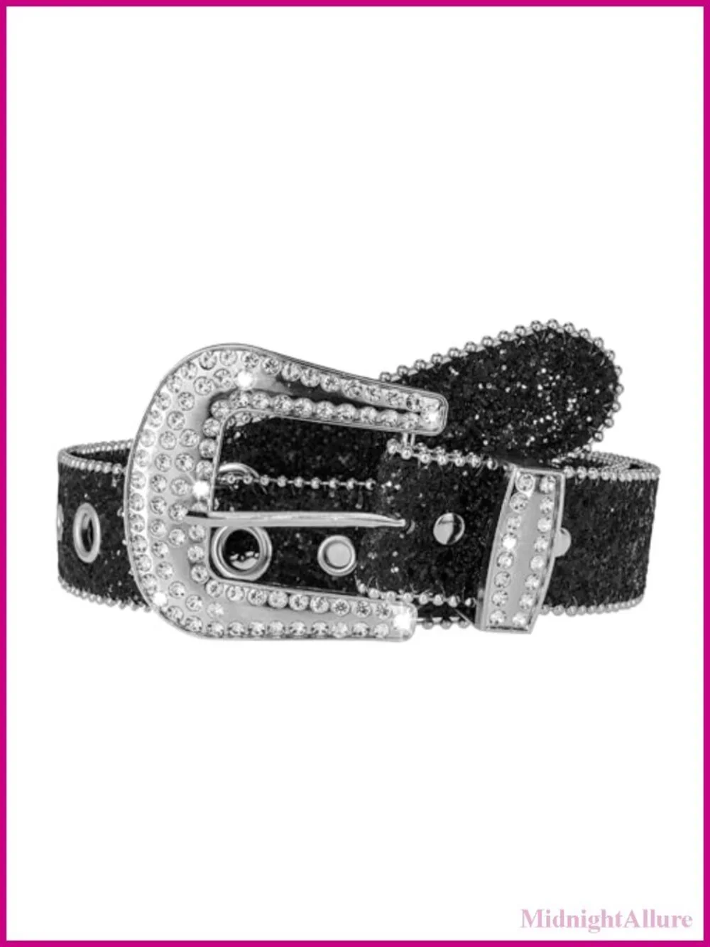 Rhinestone Western Belt Studded Split Leather Cowgirl Cowboy